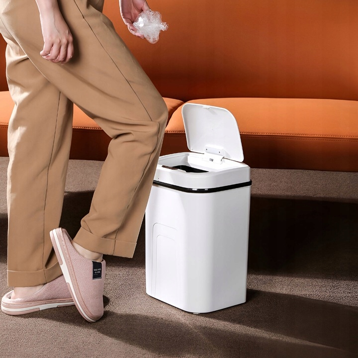 MOZOS Automatyczny kosz na śmieci CZUJNIK RUCHU 15L czarny DUŻY