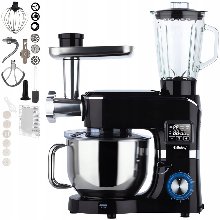 Robot kuchenny Ruhhy Robot Planetarny z Podgrzewaną Misą i Blenderem 2000 W