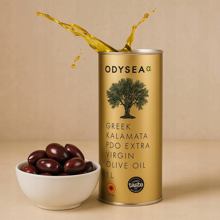 OLIWA Z OLIWEK EXTRA VIRGIN 1L KALAMATA PLATINUM TŁOCZONA NA ZIMNO Z GRECJI