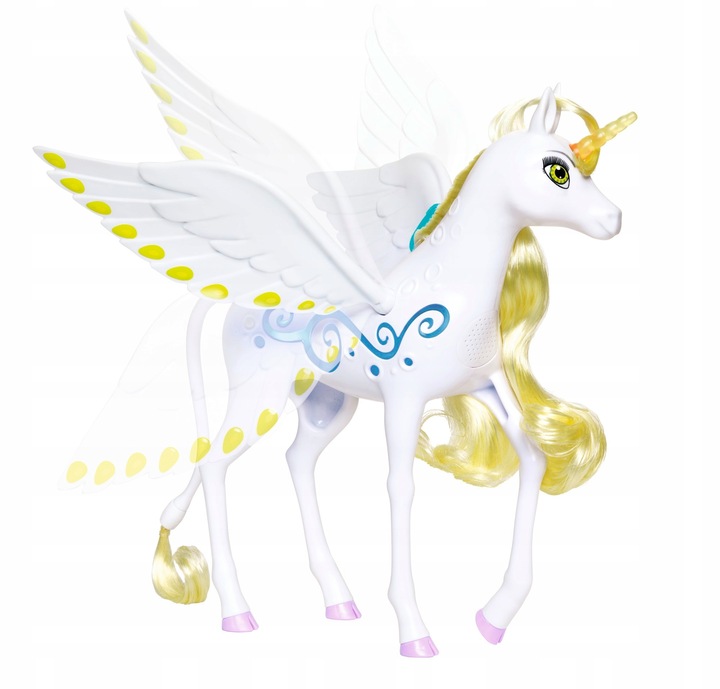 MIA I JA JEDNOROŻEC ONCHAO FIGURKA Z RUCHOMYMI SKRZYDŁAMI ŚWIATŁO DŹWIĘK