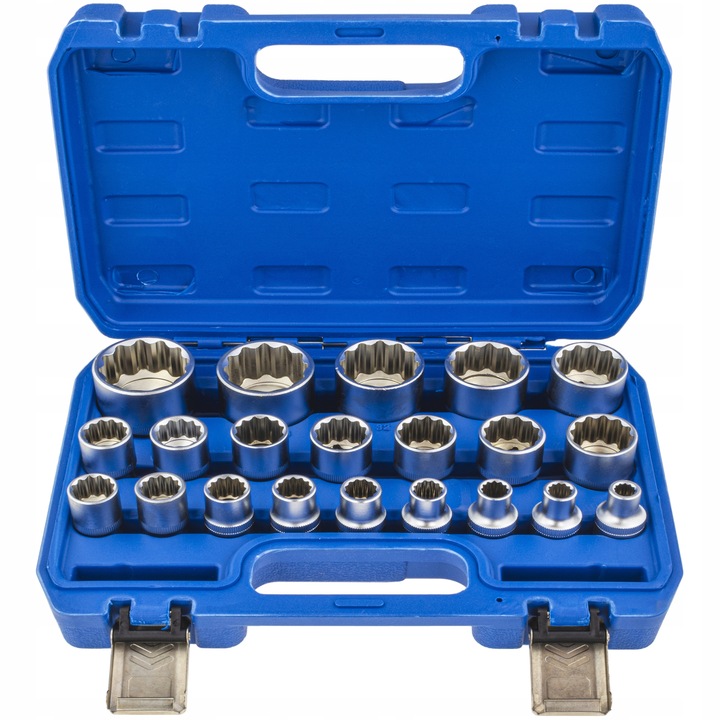 NASADKI SPLINE 12 KĄT ZESTAW NASADEK 1/2 8-36 21EL