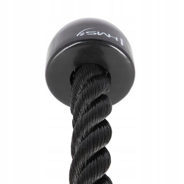 Uchwyt do wyciągu sznur podwójny KOŃCE GUMOWANE gruby splot nylonowy HMS