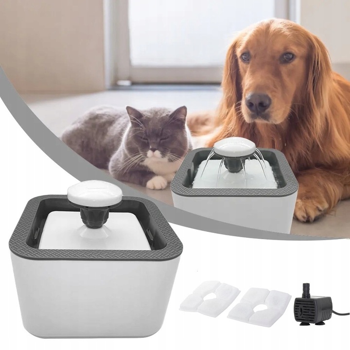 POIDEŁKO MISKA POIDŁO CICHA FONTANNA DLA KOTA PSA 2,5L