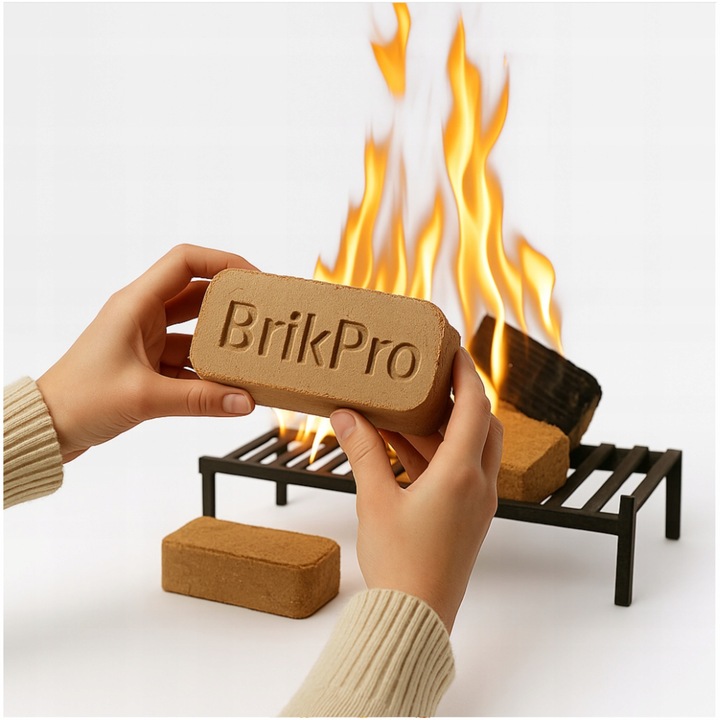 Brykiet drzewny BrikPro 6h do kominka grilla pieca 100% naturalne 20,16 kg