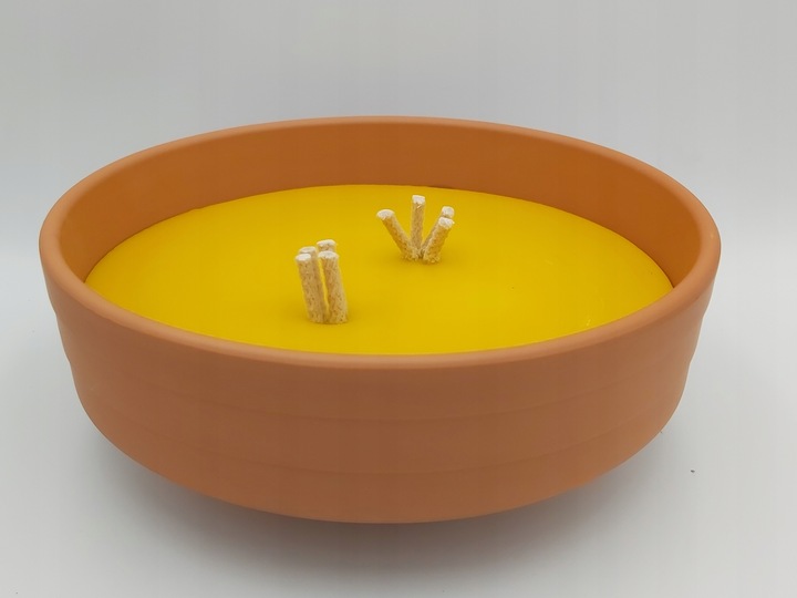 Znicz CERAMICZNY WSZYSTKICH SWIETYCH gliniak gliniany retro kopciuch DUZY