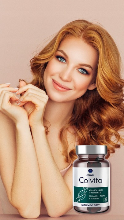 Colvita Colway 60Kaps Kolagen Wit E Na Stawy Skórę Włosy Paznokcie +GRATIS