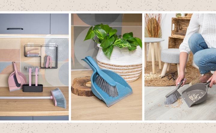 YORK zestaw ZMIOTKA szczotka SZUFELKA z gumą reSTART PRZYJAZNA ŚRODOWISKU