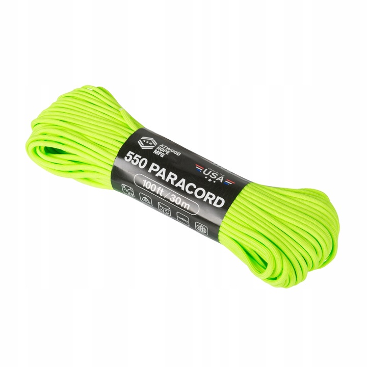 Linka 550 Paracord (30m) - Neon Green