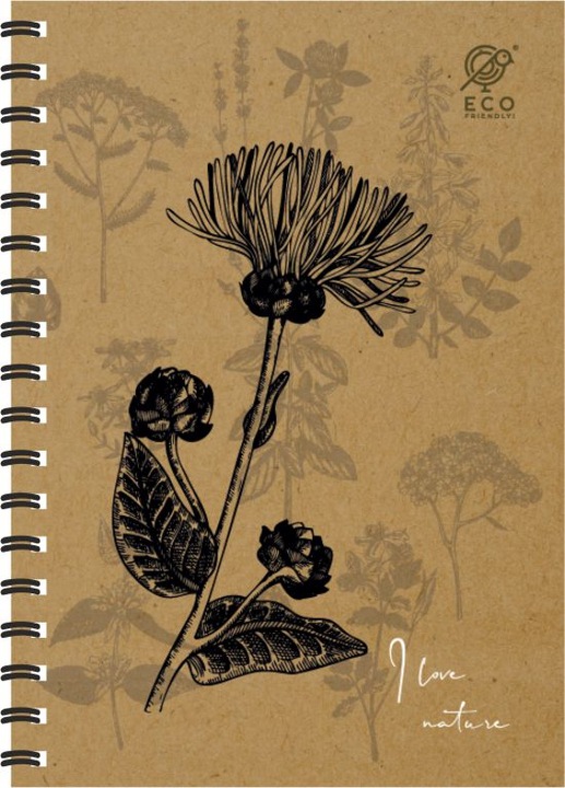 5x Kołozeszyt A4/80 kratka spirala GRUBA Podkładka