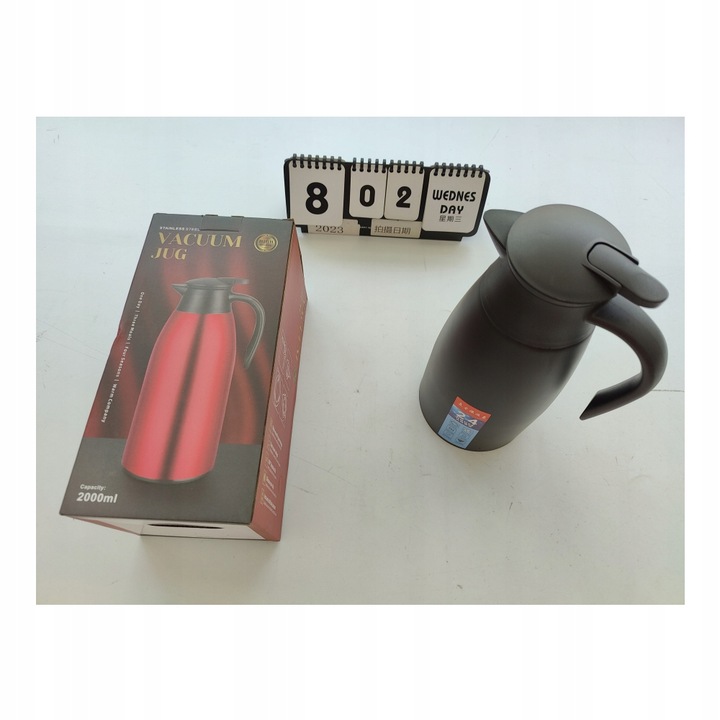 TERMICZNY CZAJNIK STALOWY 304 DUŻY OTWÓR ERGONOMICZNY UCHWYT