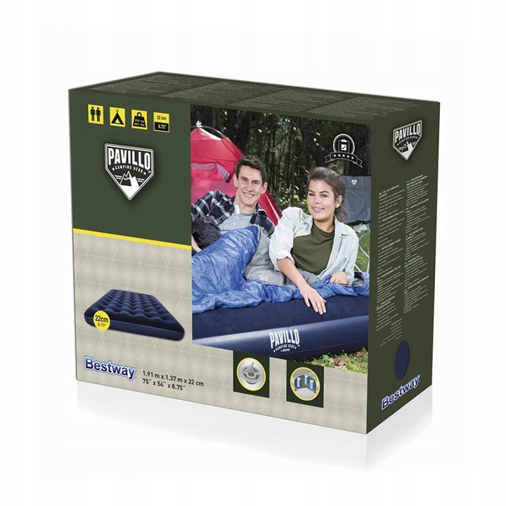 Materac dwuosobowy Bestway 191 x 137 x 22 cm 67002