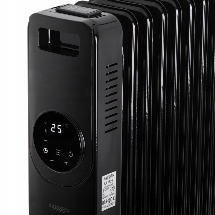 Grzejnik OLEJOWY Elektryczny 2500W 13 ŻEBER Kółka PILOT Timer REGULACJA