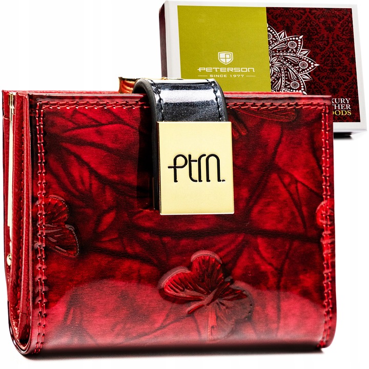 PETERSON duży portfel damski pojemny poziomy portmonetka skóra eko