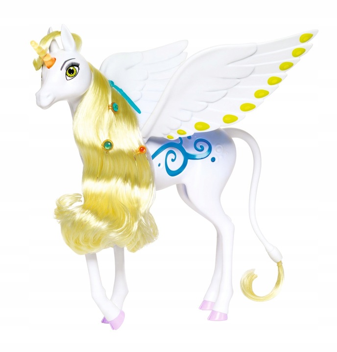 MIA I JA JEDNOROŻEC ONCHAO FIGURKA Z RUCHOMYMI SKRZYDŁAMI ŚWIATŁO DŹWIĘK