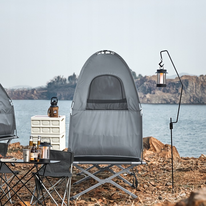 SoBuy Namiot Wodoodporny Leżak 1 Osoby Kempingowy Turystyczny OGS32-HG