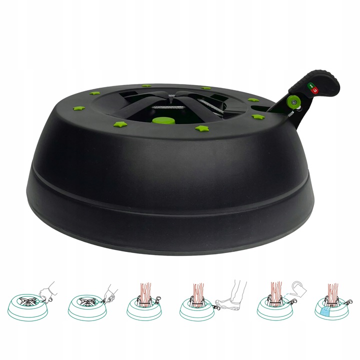 STABILNY STOJAK CHOINKOWY KAMAI START 1 PRO DO DRZEWKA 2 METRY ANTRACYT 4KG