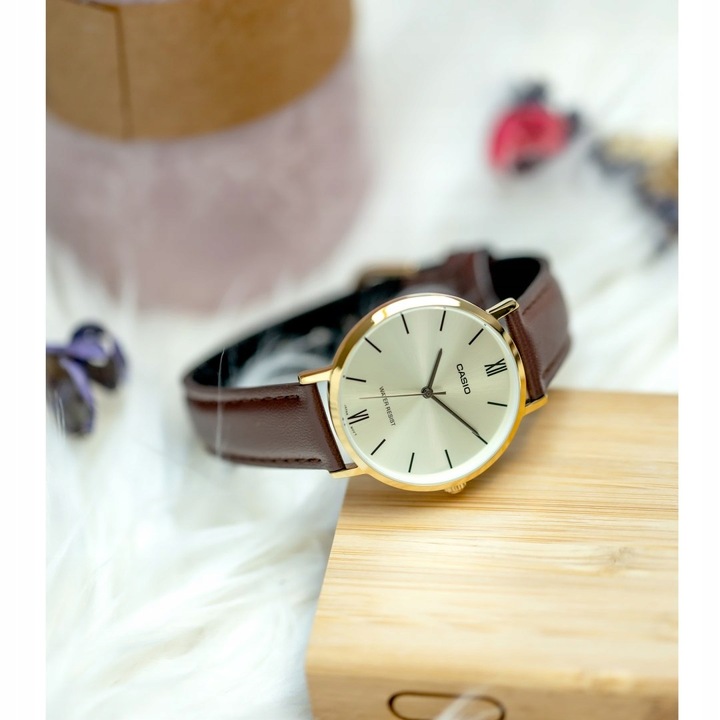 Zegarek Damski Casio LTP-VT01GL-9B + BOX Na Prezent