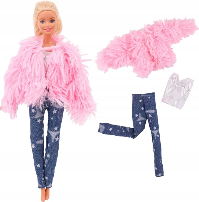 UBRANKA DLA LALEK + AKCESORIA BLUZY DESKOROLKA BUTY PREZENT DLA 3 4 5 LATKI