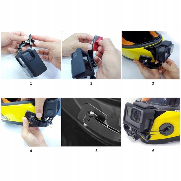 Mocowanie Adapter do Kasku Uchwyt na Kask do Kamer GoPro DJI SJCam Insta360