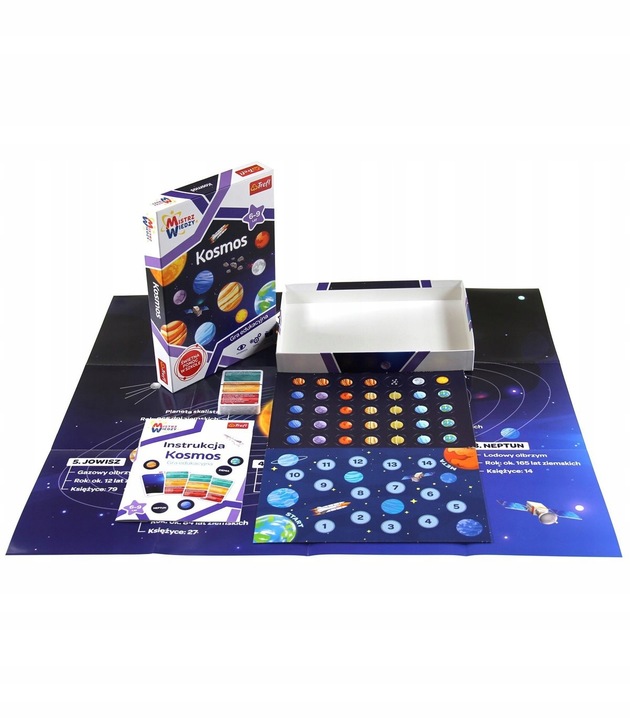 GRA DLA DZIECI EDUKACYJNA RODZINNA KOSMOS PLANETY MISTRZ WIEDZY 5+ TREFL