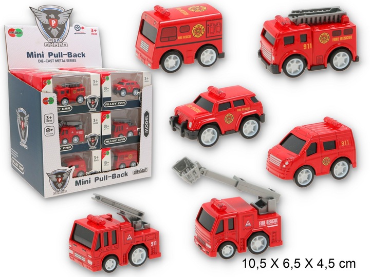 KASK STRAŻACKI Z DŹWIĘKAMI ŚWIATŁEM HEŁM STRAŻAKA DZIECI SYGNAŁ + AUTKO