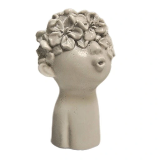 MAŁA FIGURKA GIPSOWA GŁOWA OZDOBA DO OGRODU DOMU NA PREZENT PODARUNEK