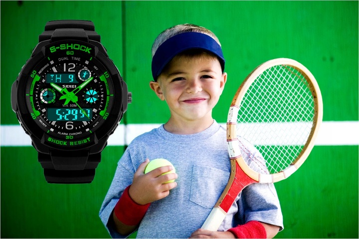 Zegarek dziecięcy SKMEI elektroniczny stoper data alarm podświetlenie