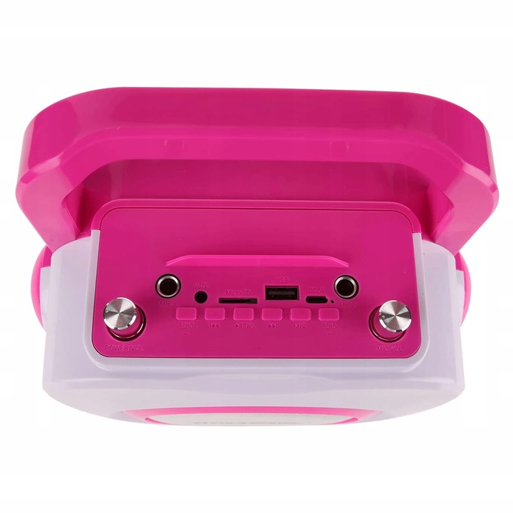 ZESTAW KARAOKE 2 MIKROFONY BLUETOOTH USB SD RADIO