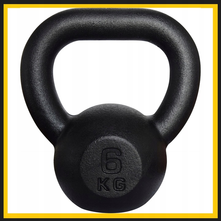 Kettlebell żeliwny odważnik kula kettle hantla 6kg