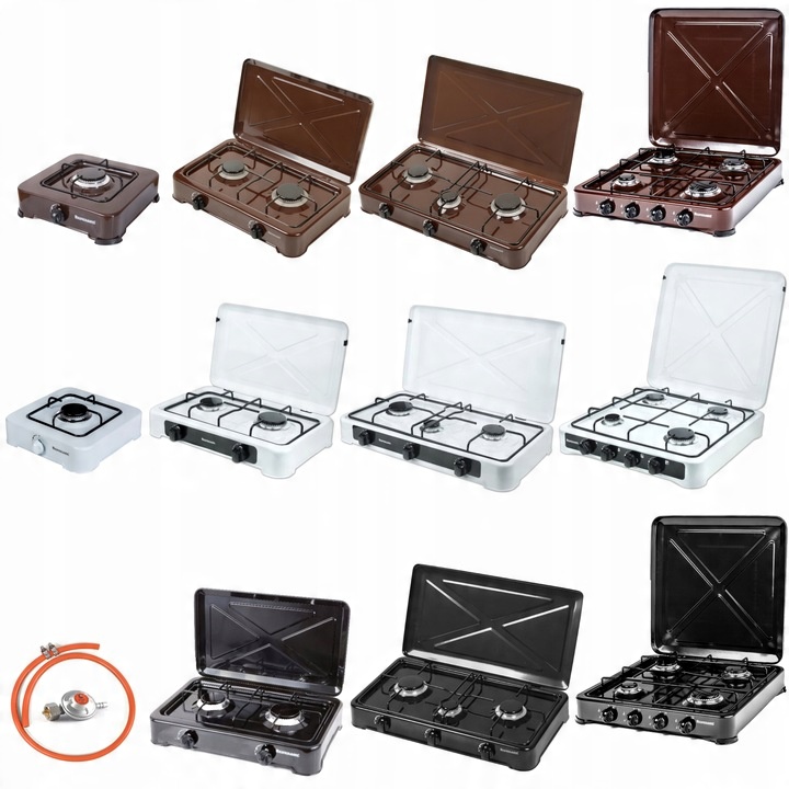 Kuchenka przenośna turystyczna nastawna RAVANSON K 03 BR brązowa 3 palniki