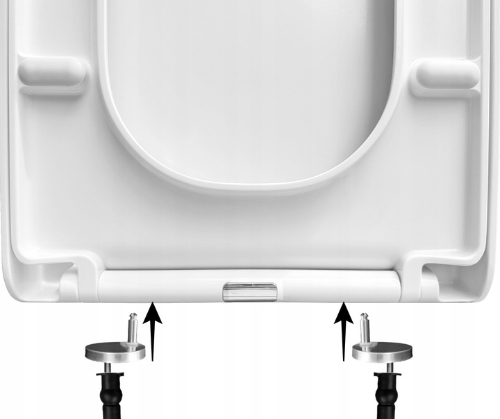 Deska sedesowa wolnoopadająca wypinana do ROCA GAP duroplast WC zawiasy met