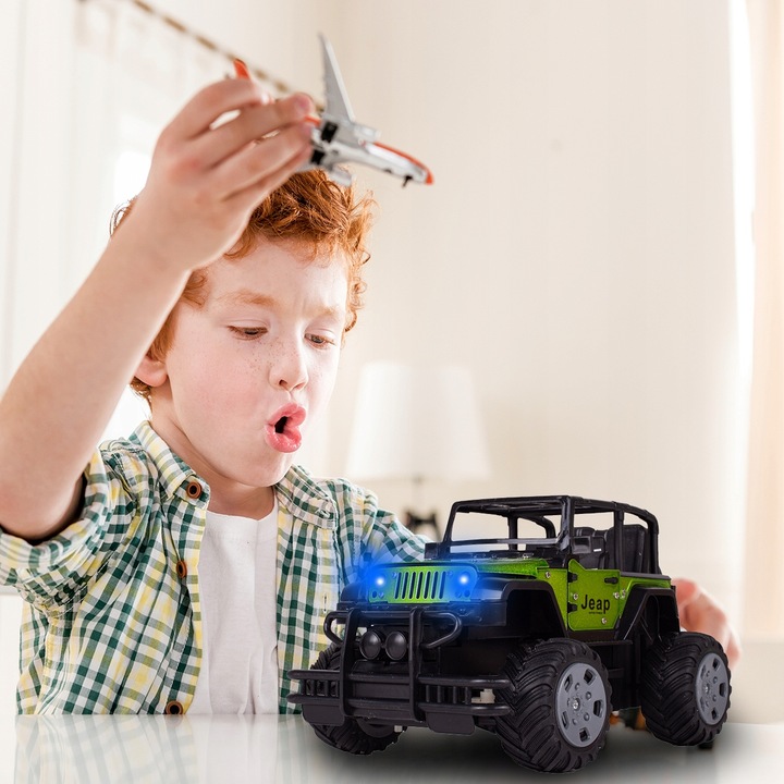 SAMOCHÓD AUTO TERENOWE JEEP RC 1:20 METALOWE ZDALNIE STEROWANE DLA CHŁOPCA