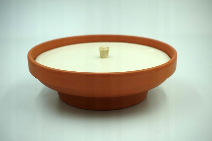 Znicz Ceramiczny Duży Gliniany Otwarty Retro C-7