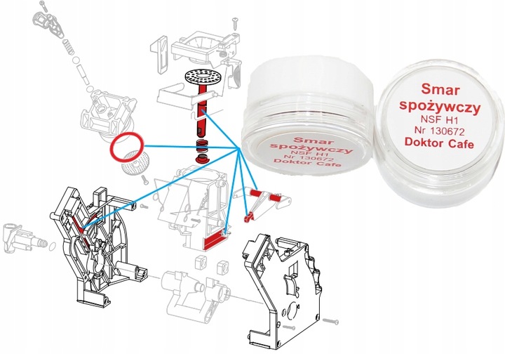 Zestaw nowy wzór specjalnej uszczelki Saeco HD RI SM SUP Philips EP LatteGo
