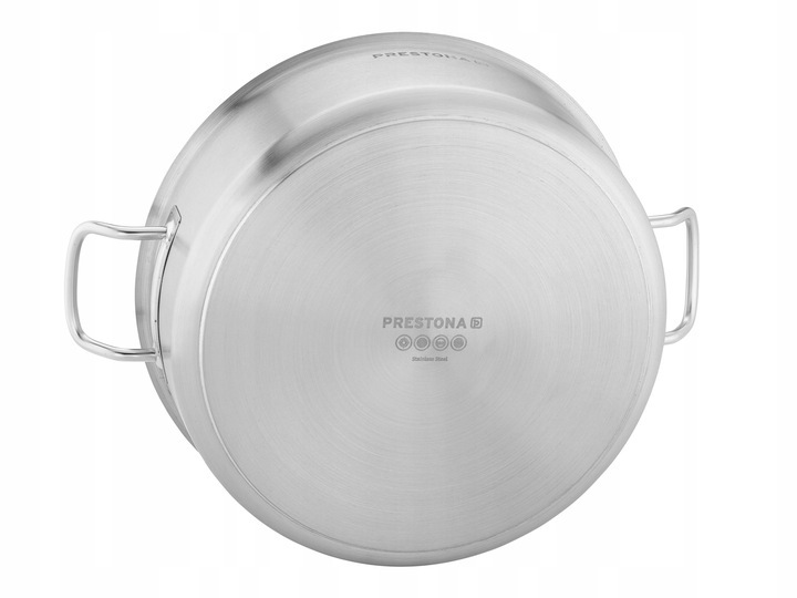 GARNEK INDUKCJA NIERDZEWNY 8,8 L NISKI 320 mm TROJWARSTWOWE DNO PRESTONA