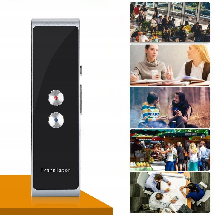 Translator Głosowy T8 Z Bluetooth 4.0 i Wsparciem Android/iOS