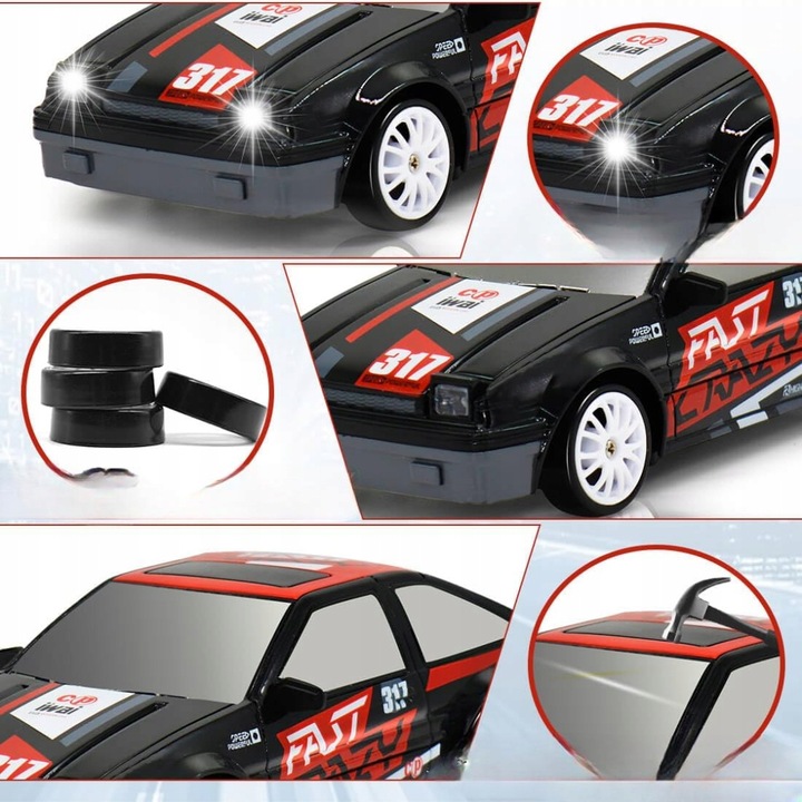 Samochód Auto RC Drift Zdalnie Sterowane Sterowany na Pilot Driftu 4x4