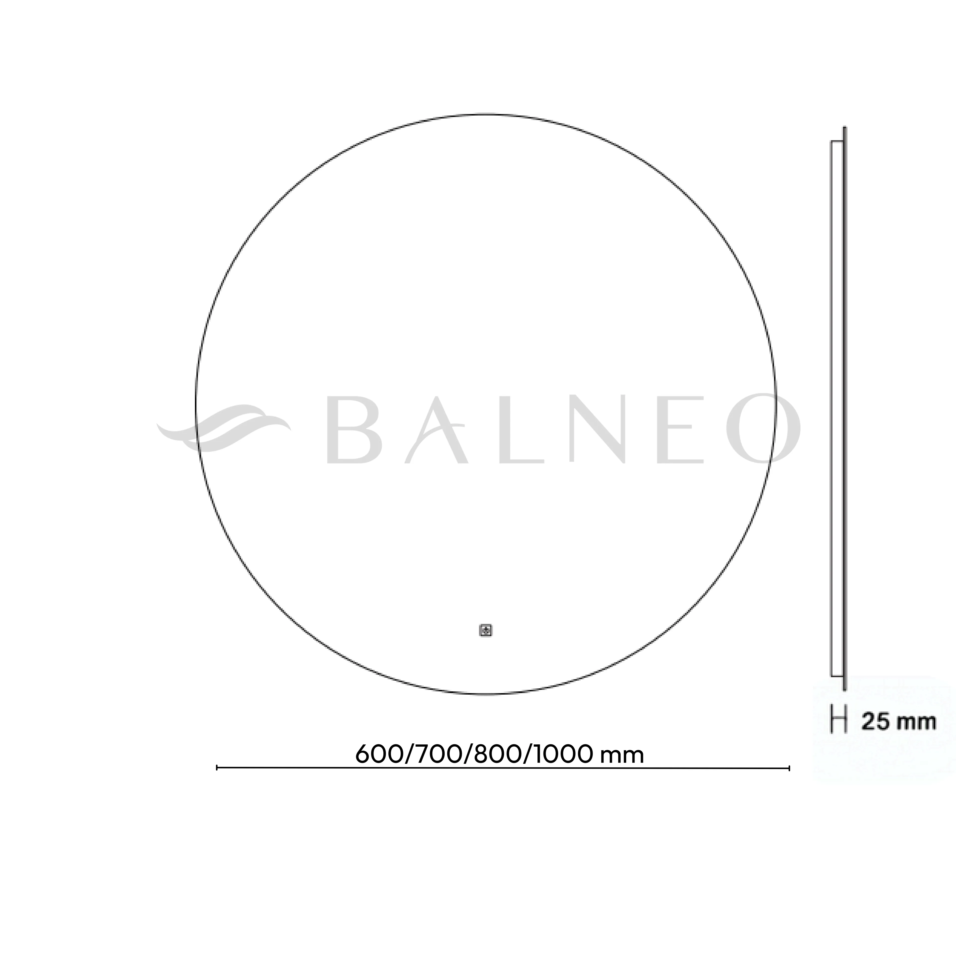 Lustro ROCO 80 cm - aranżacja wnętrza