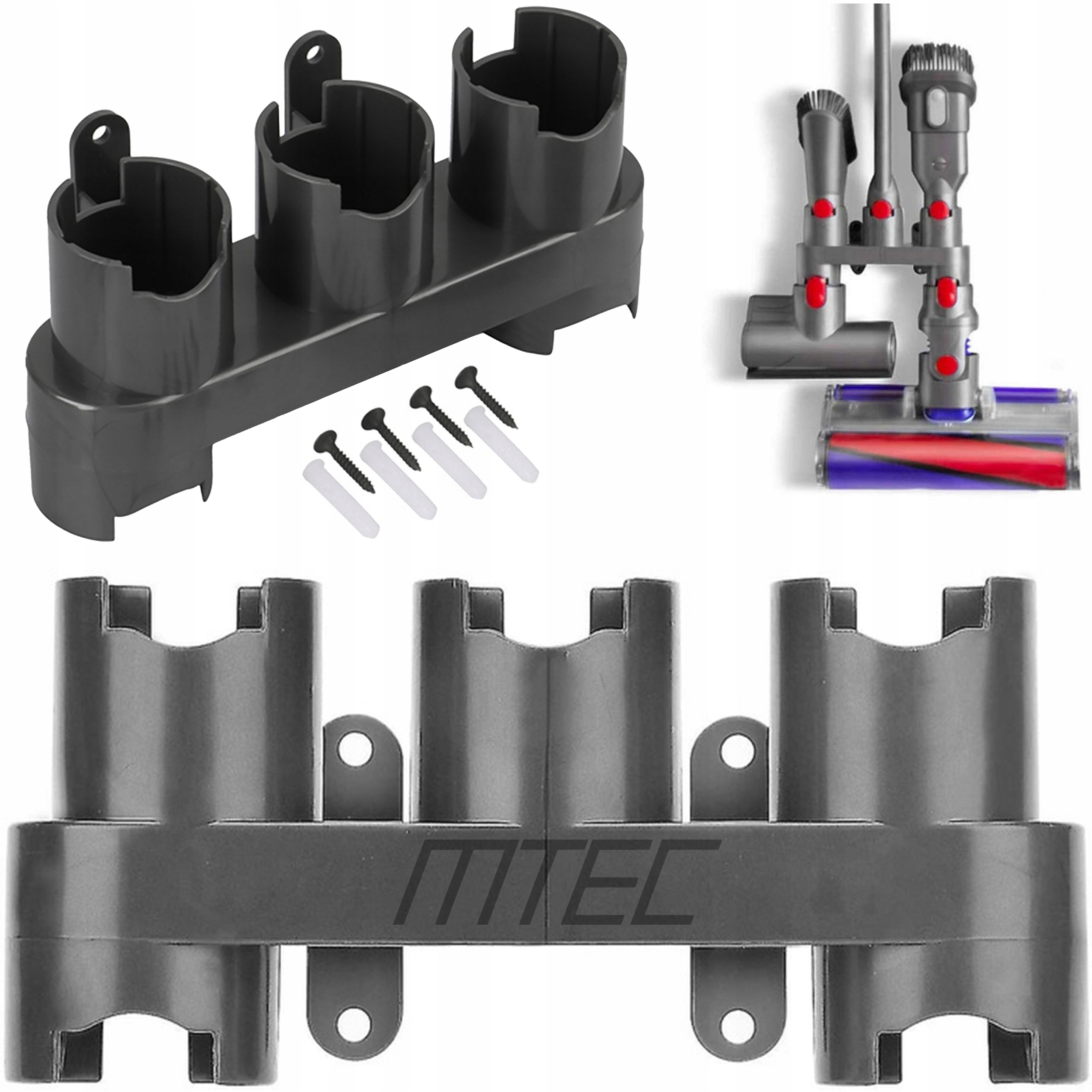 Uchwyt na 5 końcówek do Dyson V7 V8 V10 V11 V12 V15 + zestaw montażowy
