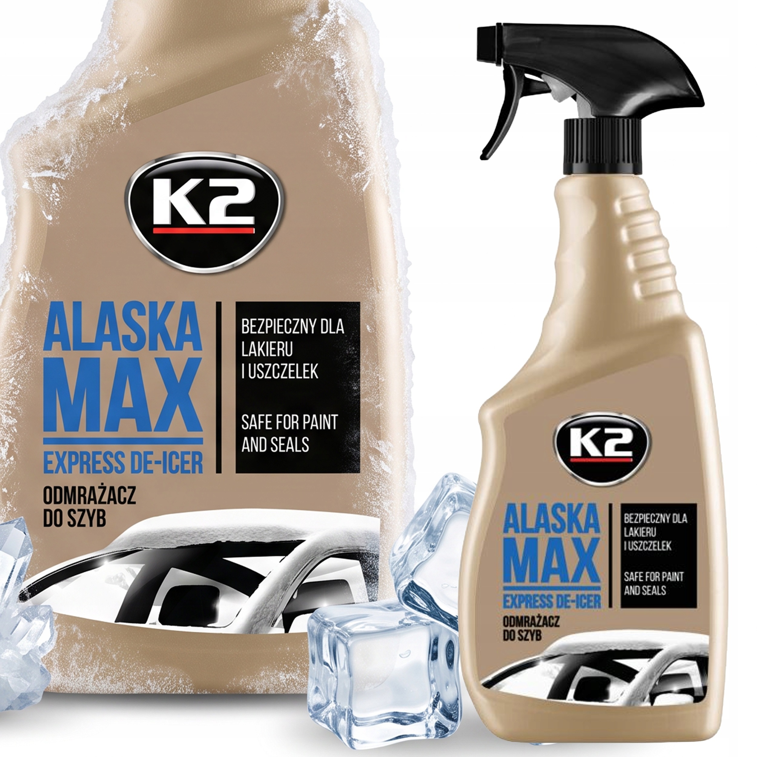 K2 Alaska Max — odmrażacz do szyb 700 ml
