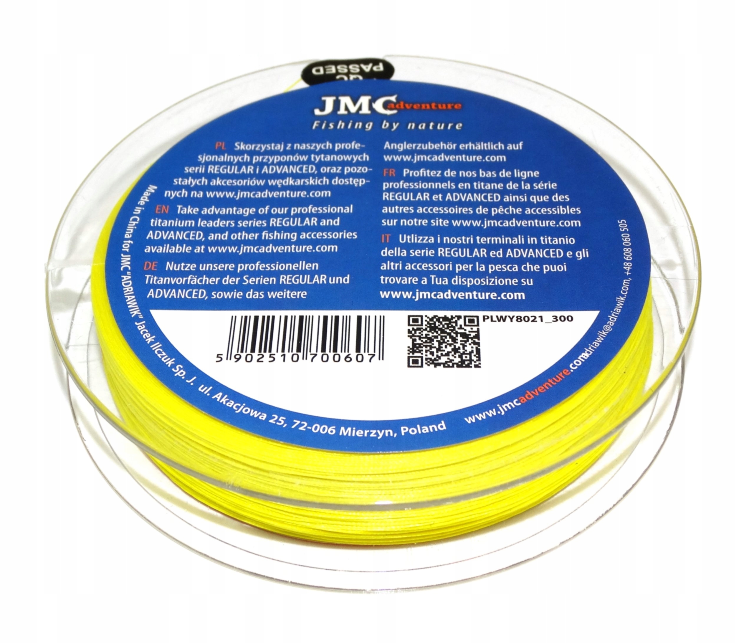 JMC ADVENTURE PLECIONKA WĘDKARSKA 0.21 MM 300M