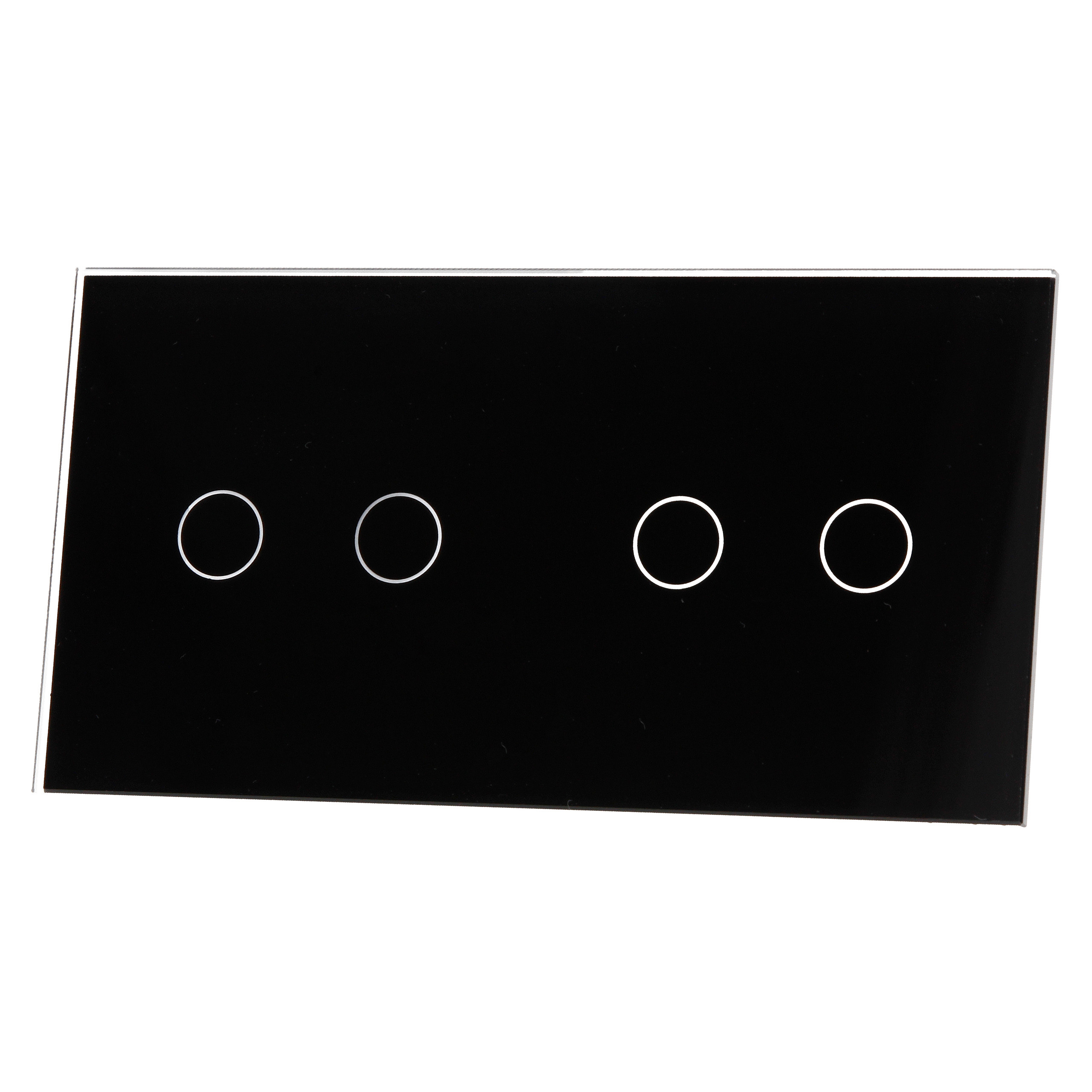 PANEL SZKLANY 2+2 (2 PUSZKI) - CZARNY LIVOLO