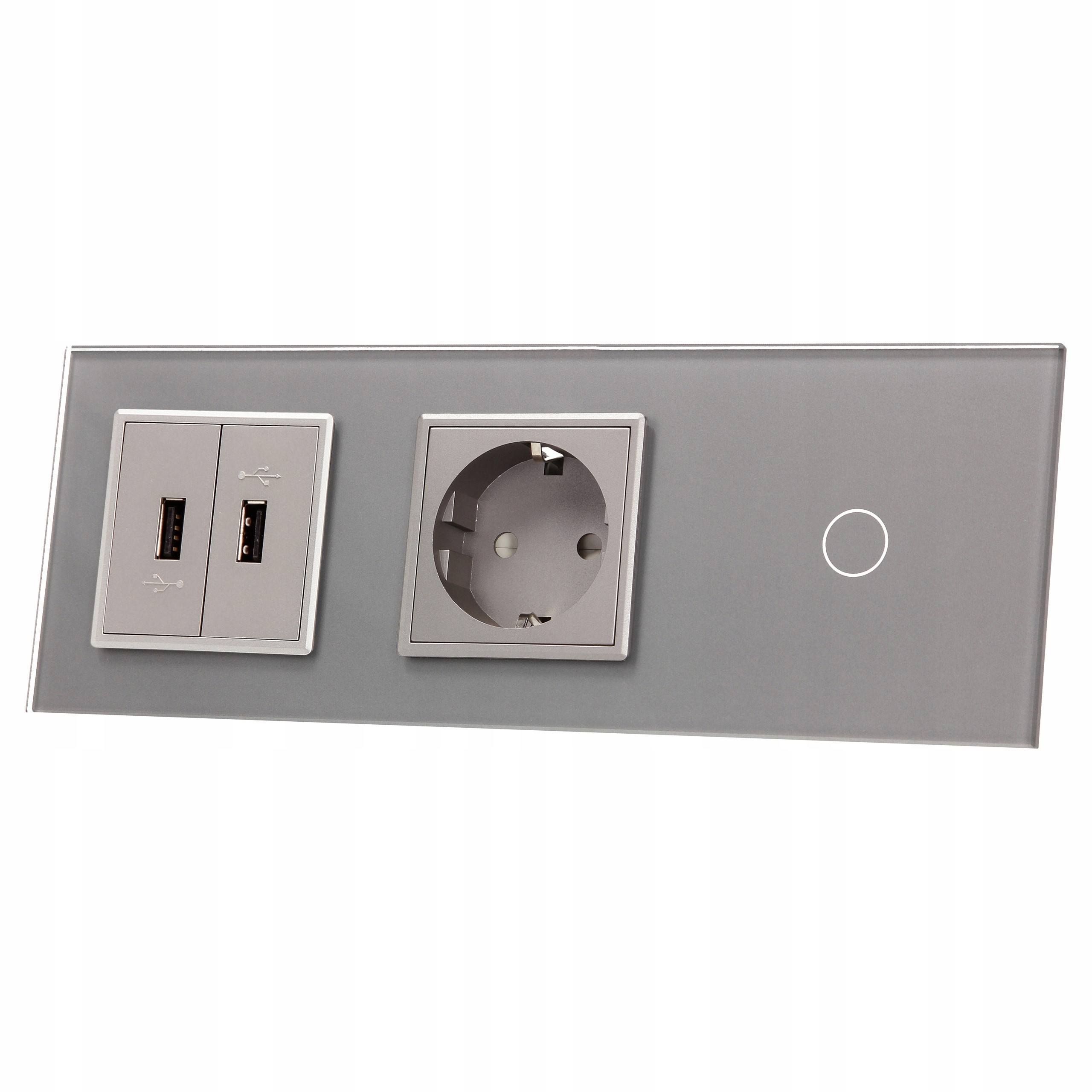 701G2USB-64 WŁĄCZNIK POJEDYN.+GNIAZDO+2XUSB LIVOLO