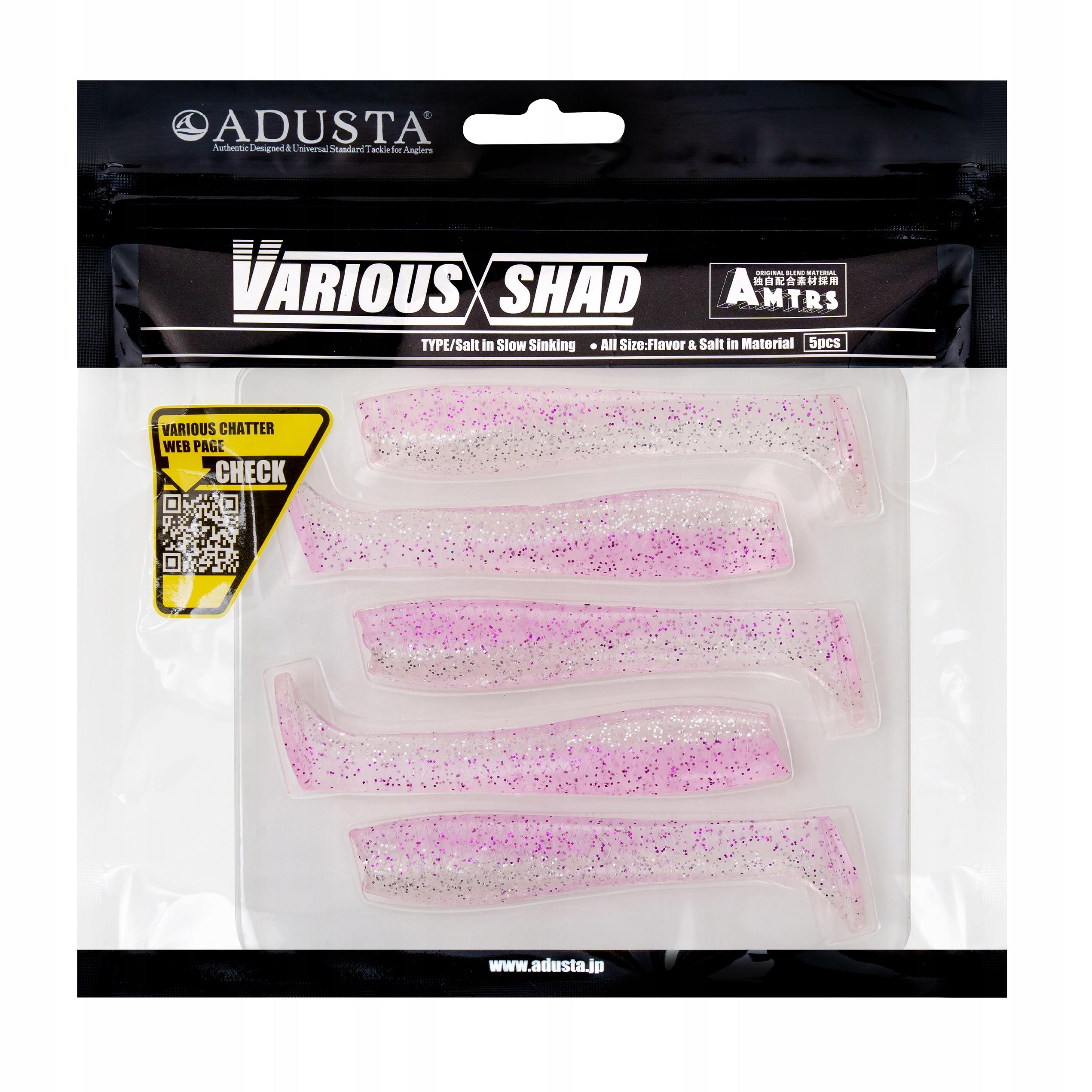 ADUSTA VARIOUS FANG 4" 10CM 101 PINK WAKASAGI
