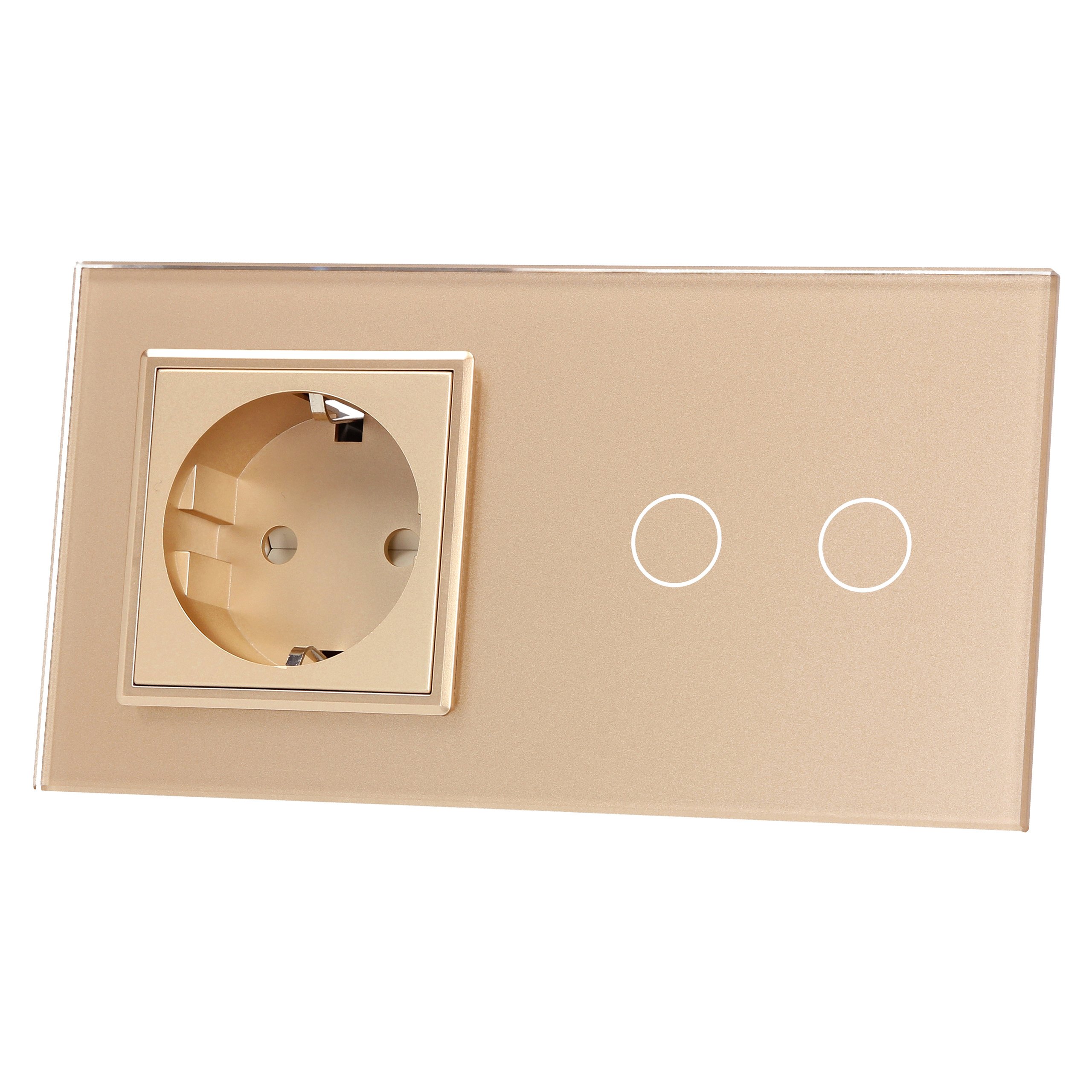 VL-C702EU-63 WŁĄCZNIK PODWÓJNY + GNIAZDO LIVOLO