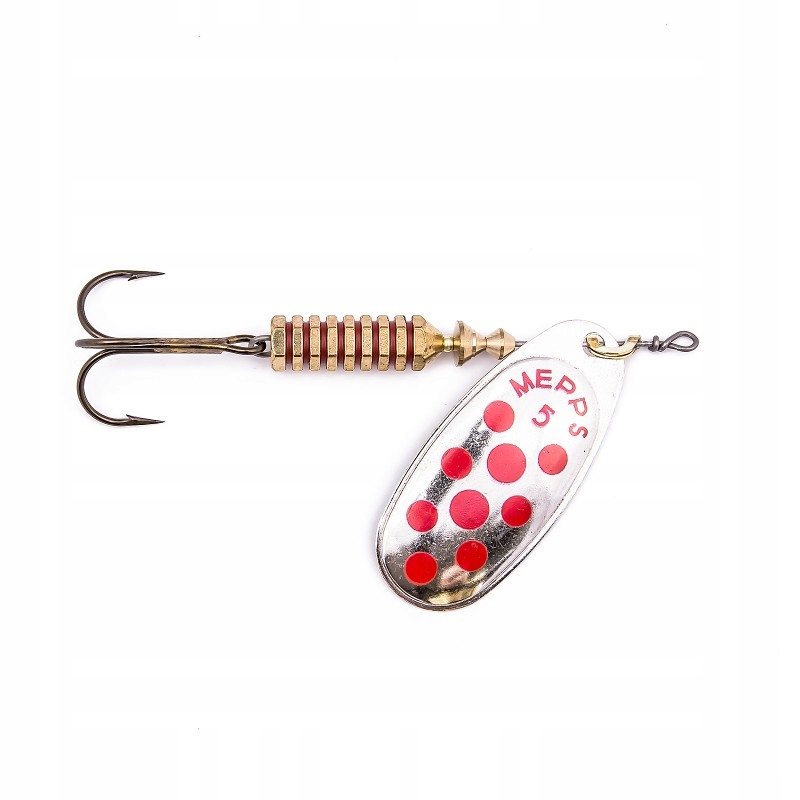 MEPPS COMET DECORE SREBRNY/CZERWONE KROPKI 5/11G