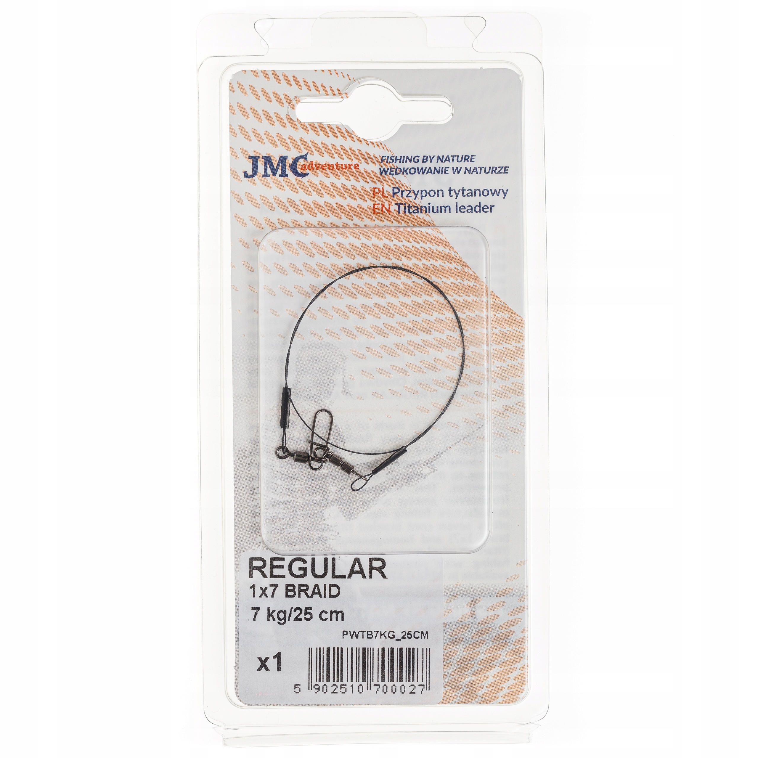 PRZYPON JMC TITANIUM BRAID 1X7 REGULAR 7KG/25CM