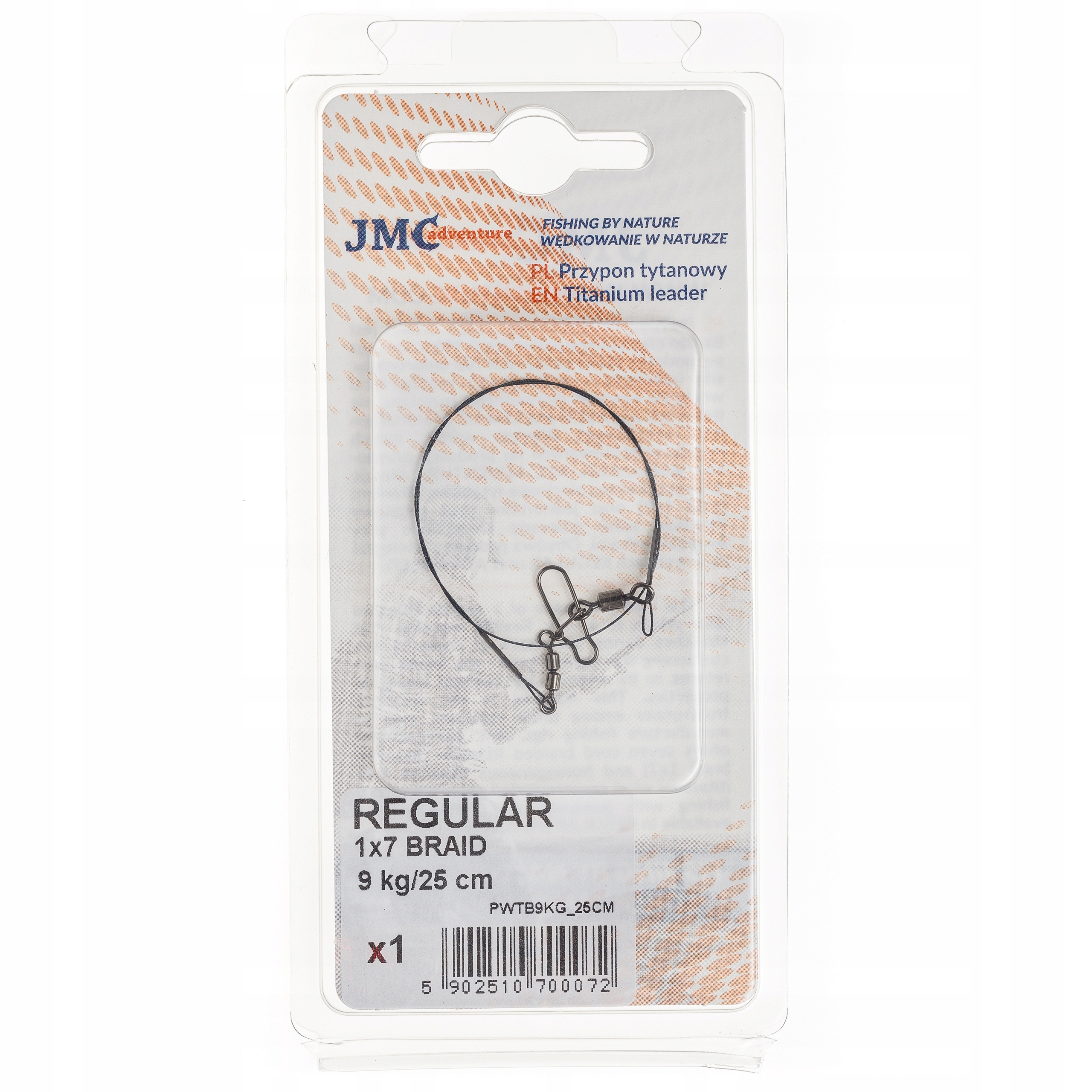 PRZYPON JMC TITANIUM BRAID 1X7 REGULAR 9KG/25CM