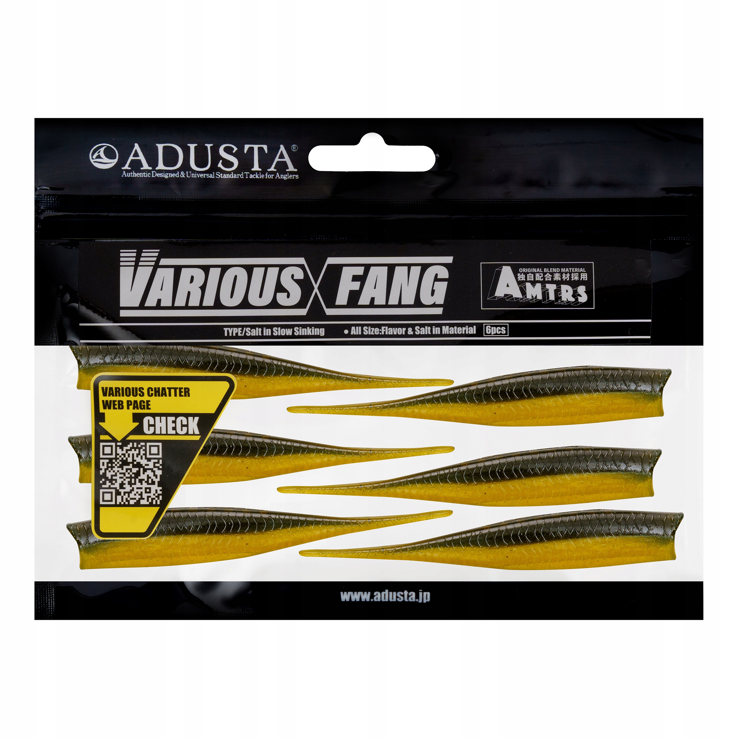 ADUSTA VARIOUS FANG 4" 10CM, 118 GHOST AYU