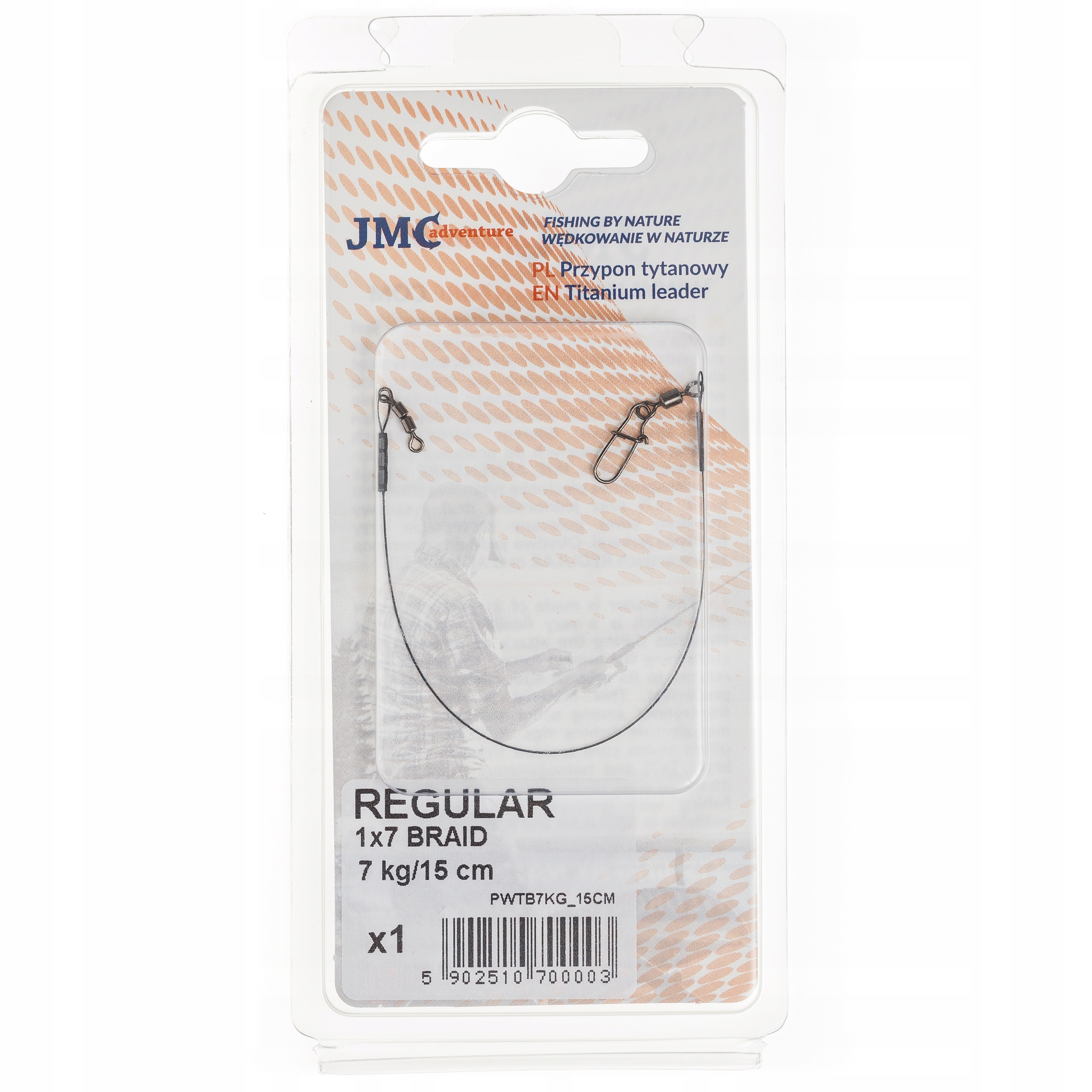 PRZYPON JMC TITANIUM BRAID 1X7 REGULAR 7KG/15CM